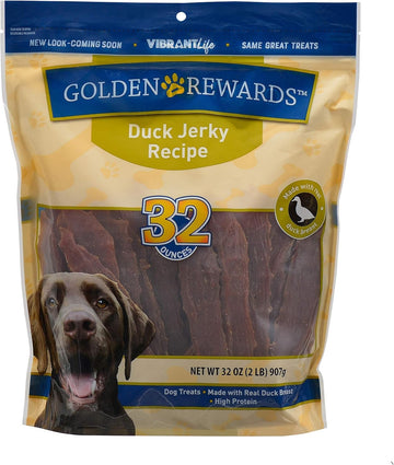 PACK OF 2 - Golden Rewards Duck Jerky Dog Treats, 32 oz