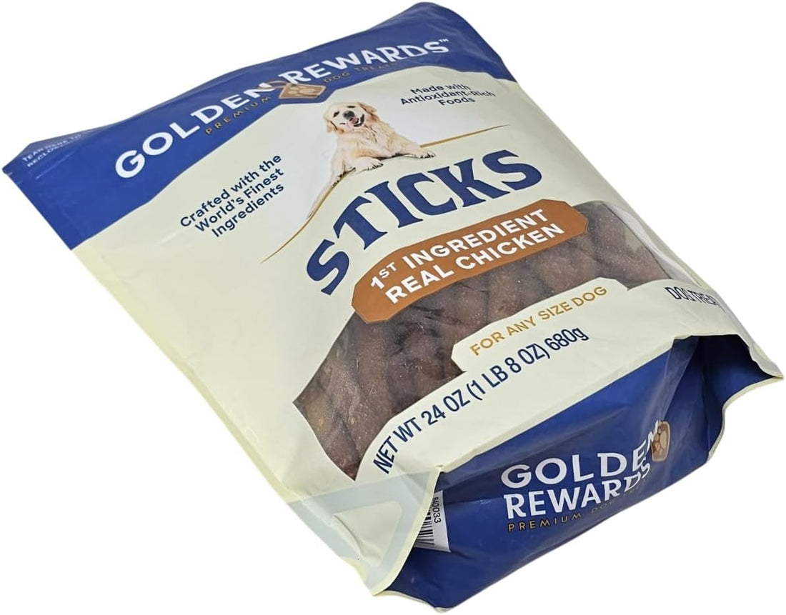 Golden Rewards Chicken Stick Dog Treats, 24 Ounces